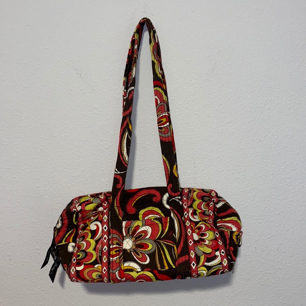 Vera Bradley Red Brown Yellow Purse Bag